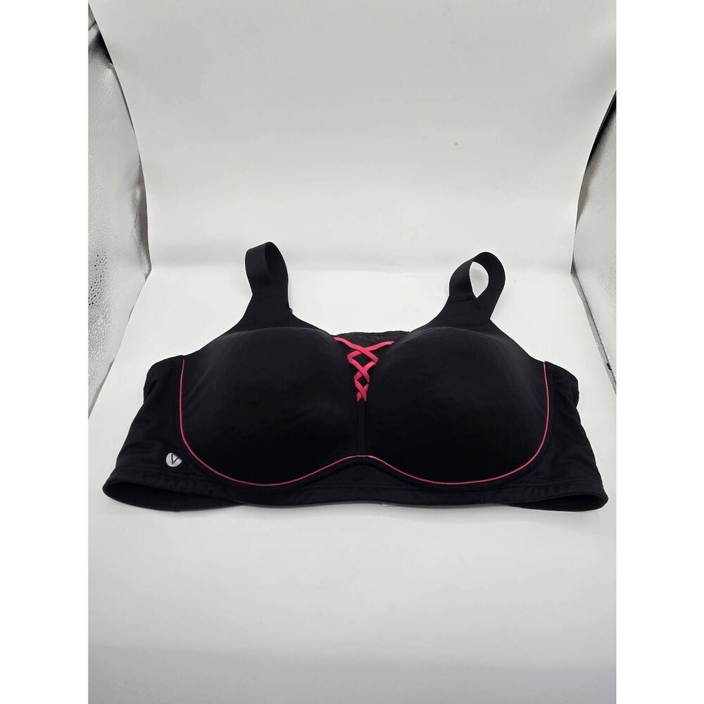 Livi Lane Bryant Sports Bra 46DD Wireless Black Pink